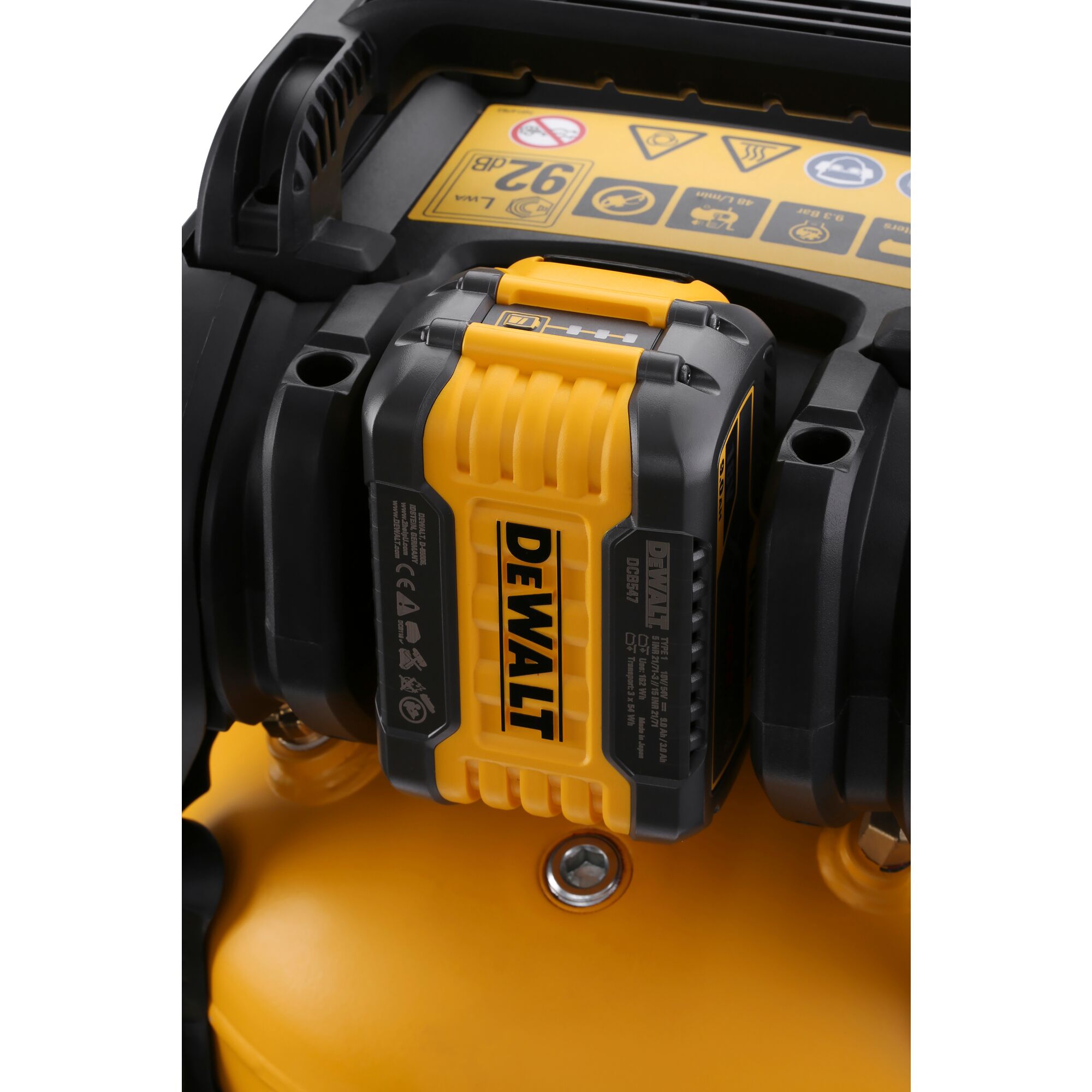 54V XR FLEXVOLT Compressor 2 X 6 Ah DEWALT