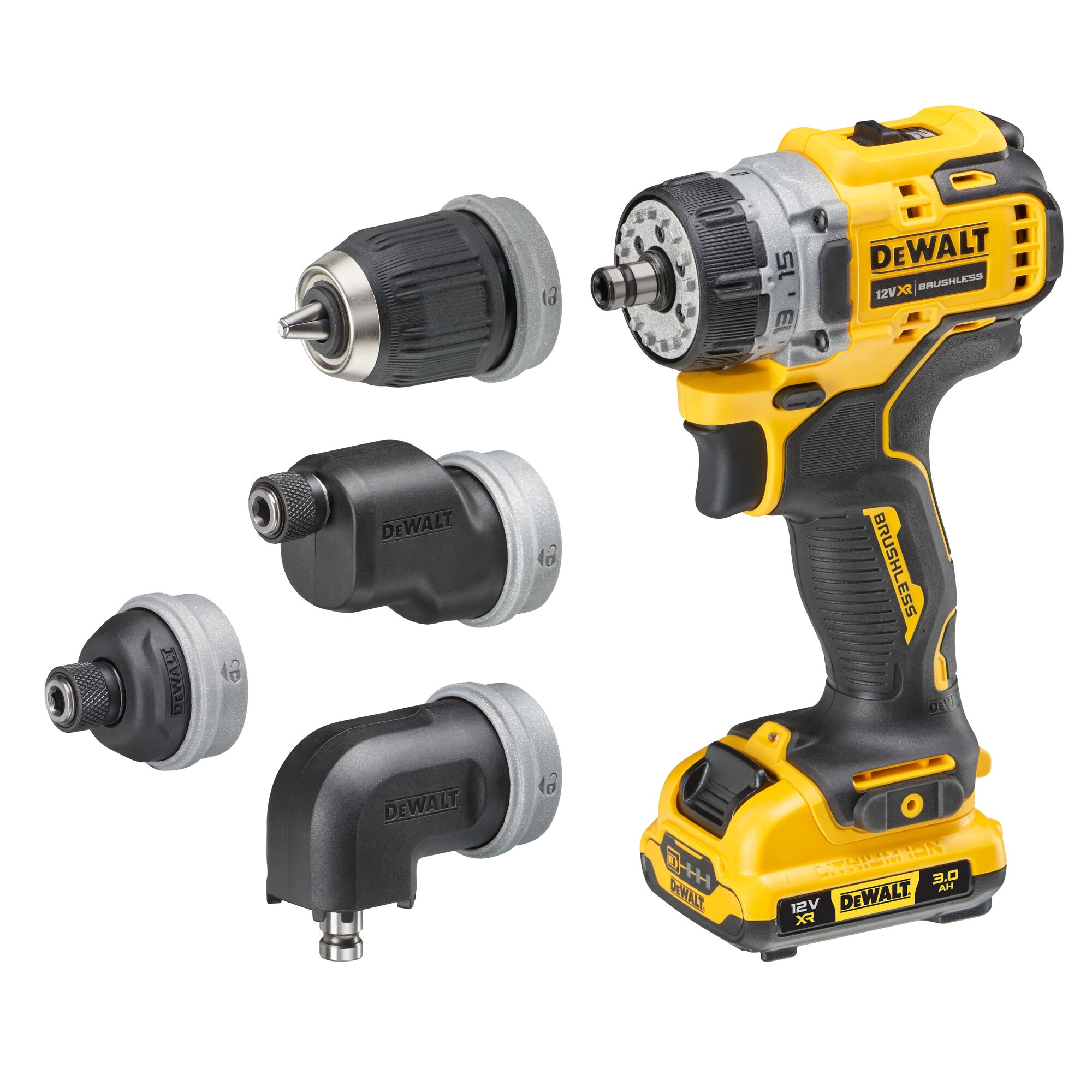 12V XR Multi Head Drill Driver 2 X 3Ah DEWALT