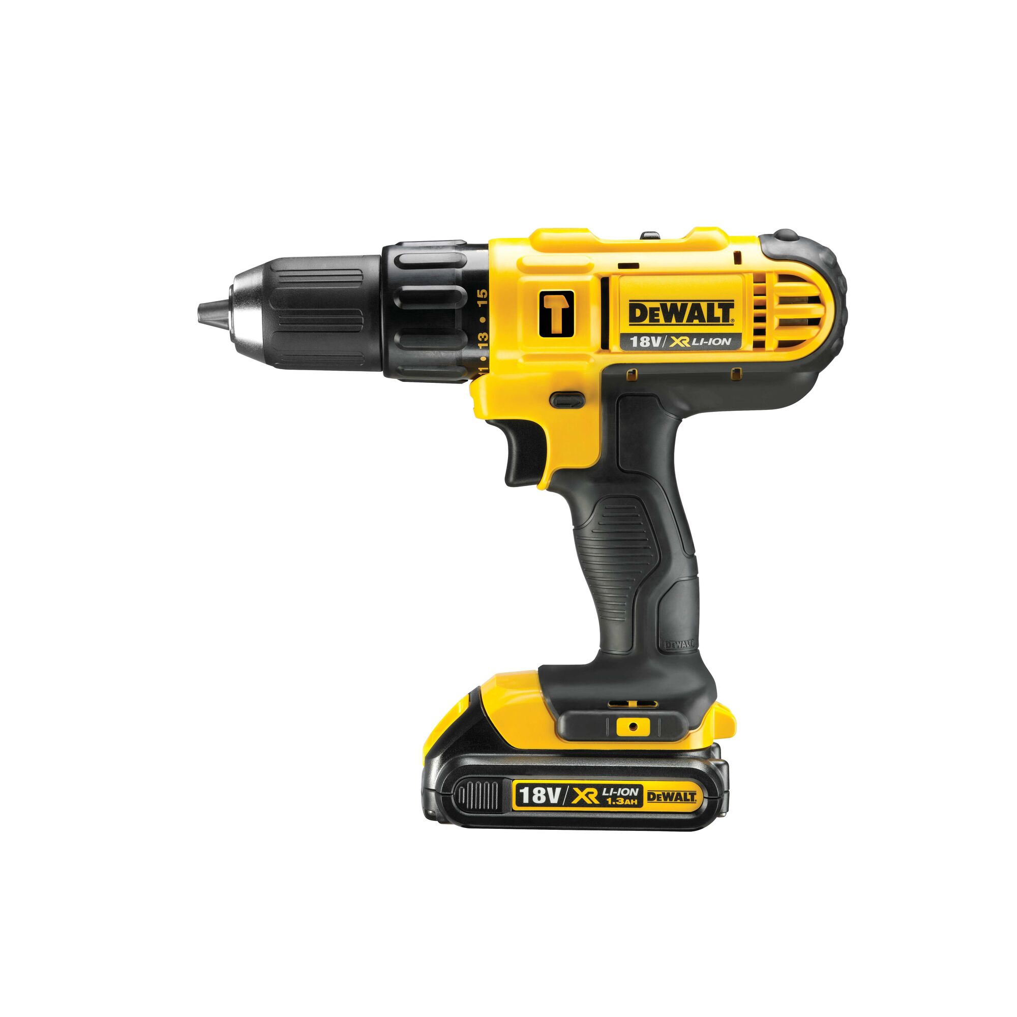 18V XR Compact Hammer Drill Driver 2 X 1.3 Ah DEWALT