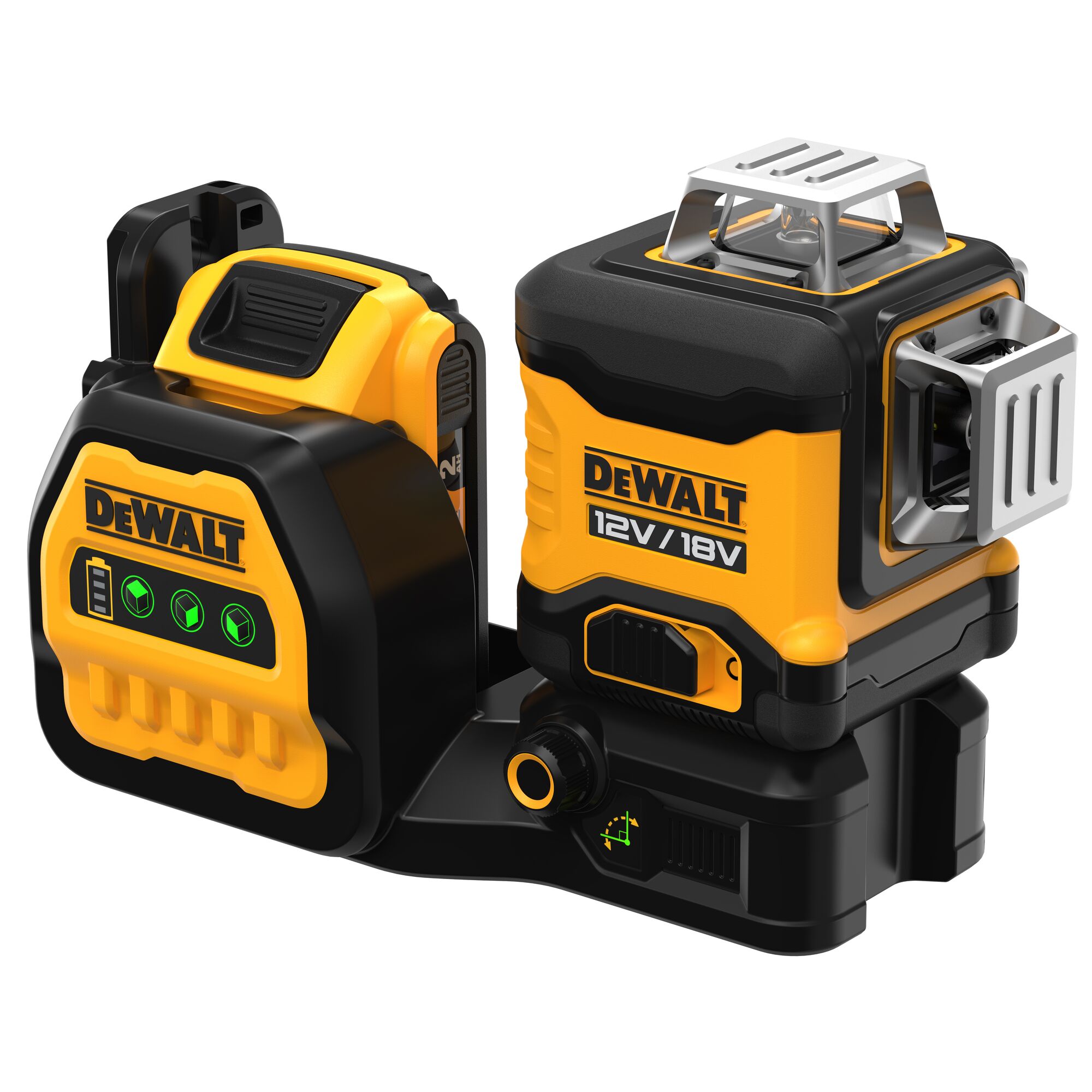 12V 18V XR Green Cross Line Laser 3 x 360 1 X 2 Ah DEWALT