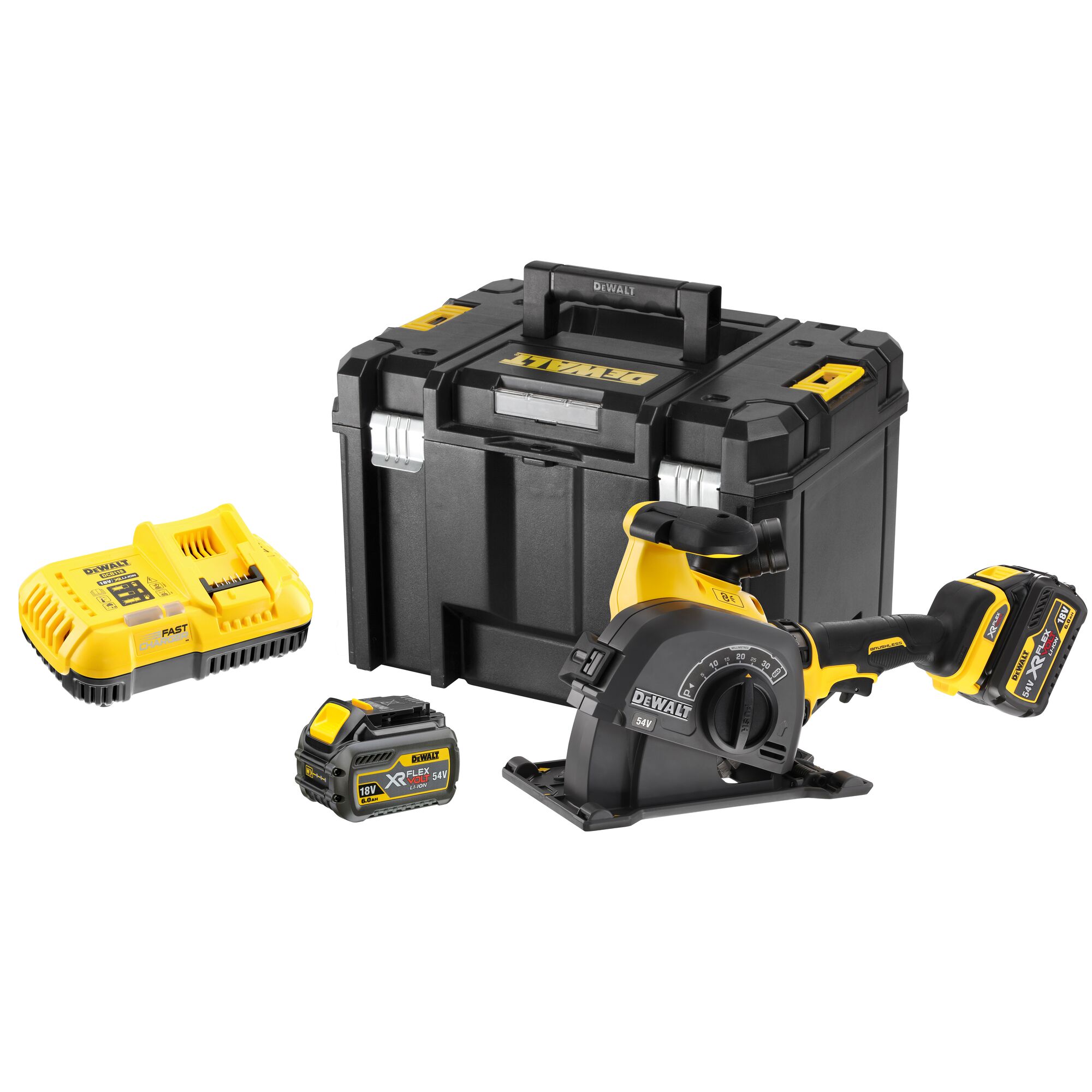 54V XR FLEXVOLT Wall Chaser 2 X 6Ah DEWALT