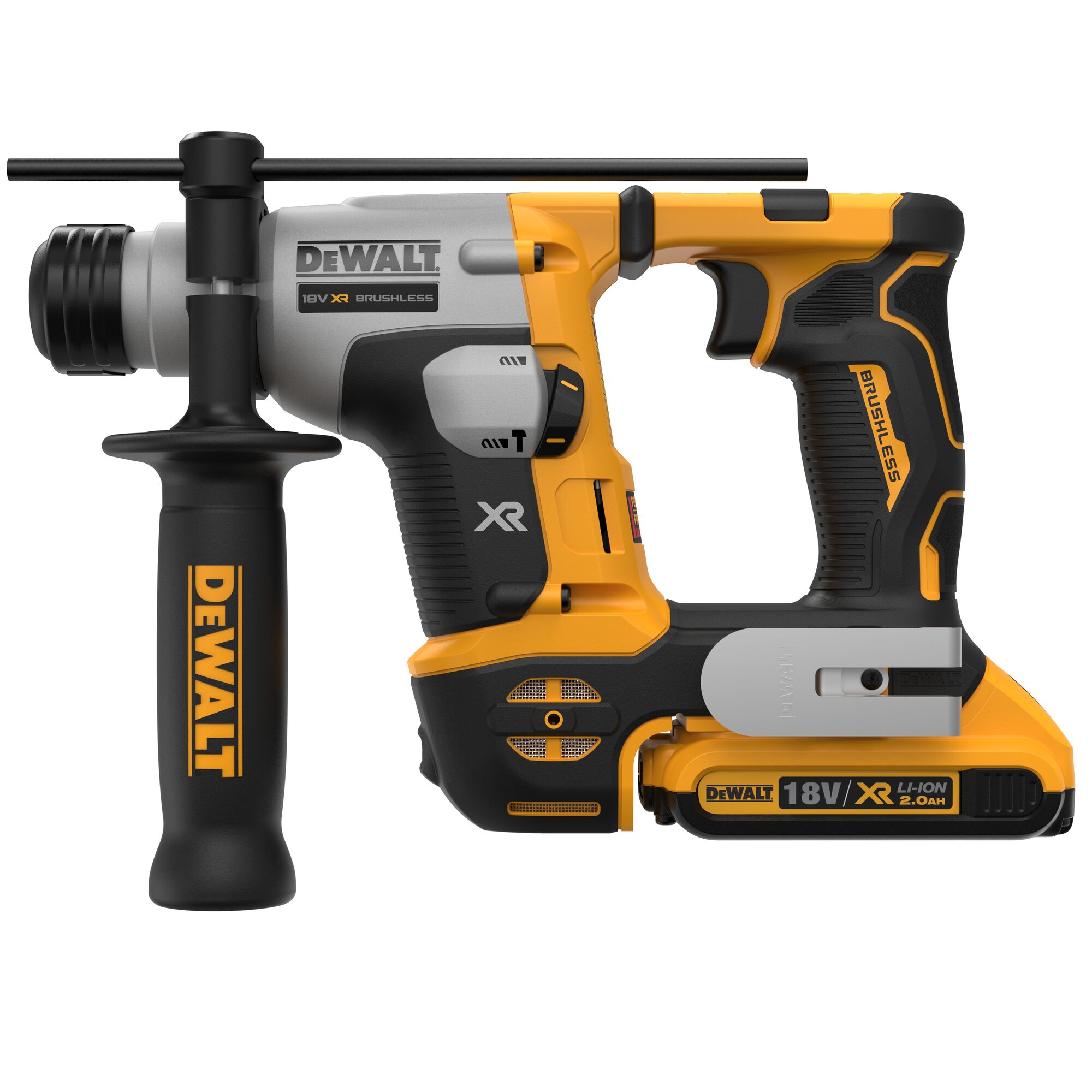 18V XR Brushless SDS Plus Hammer Drill 2 x 2 Ah 16mm DEWALT