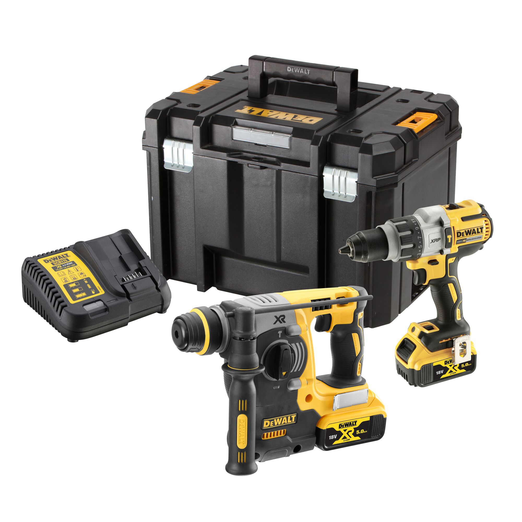 Dewalt 18v xr brushless deals twin pack