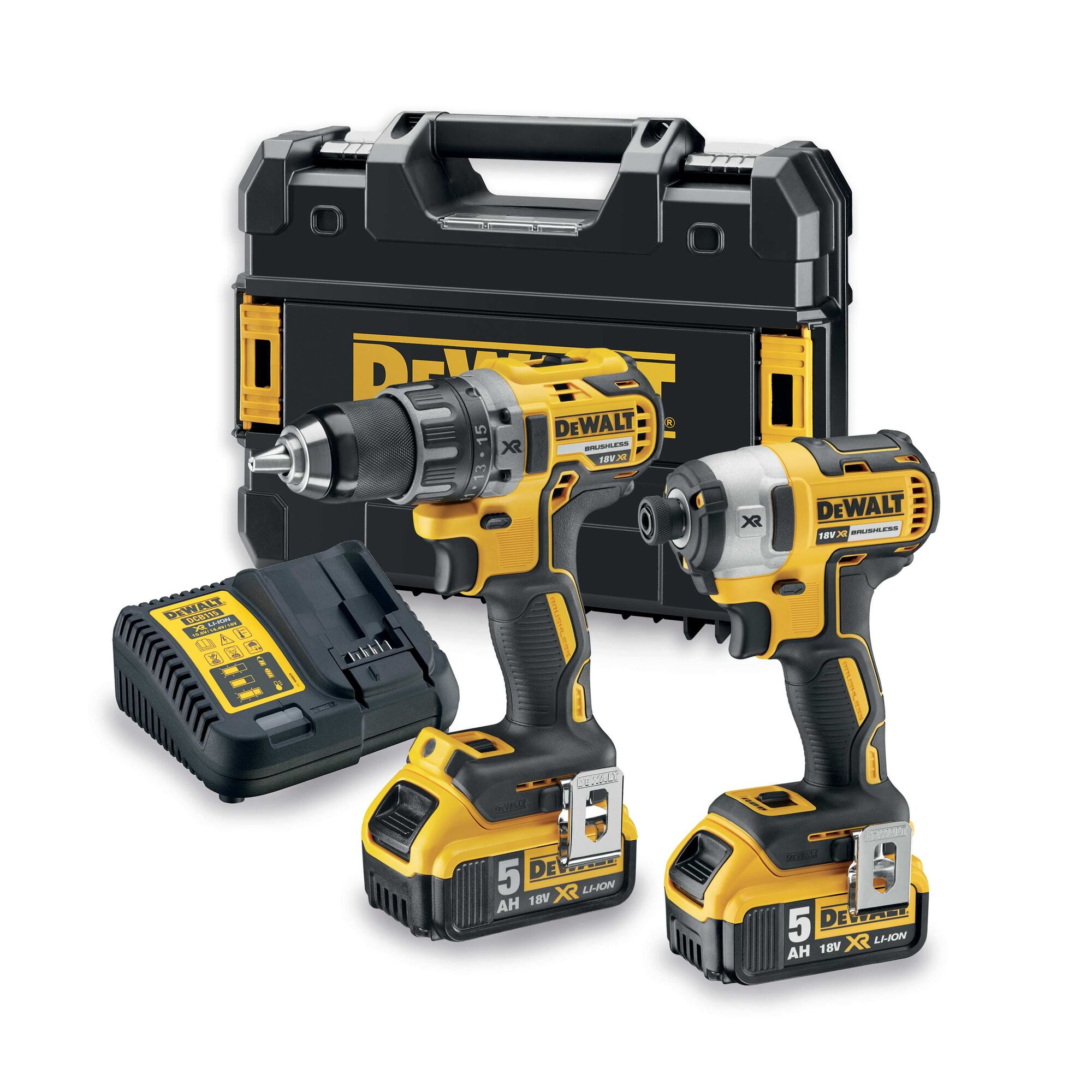 Dewalt 18v brushless outlet twin pack 5ah