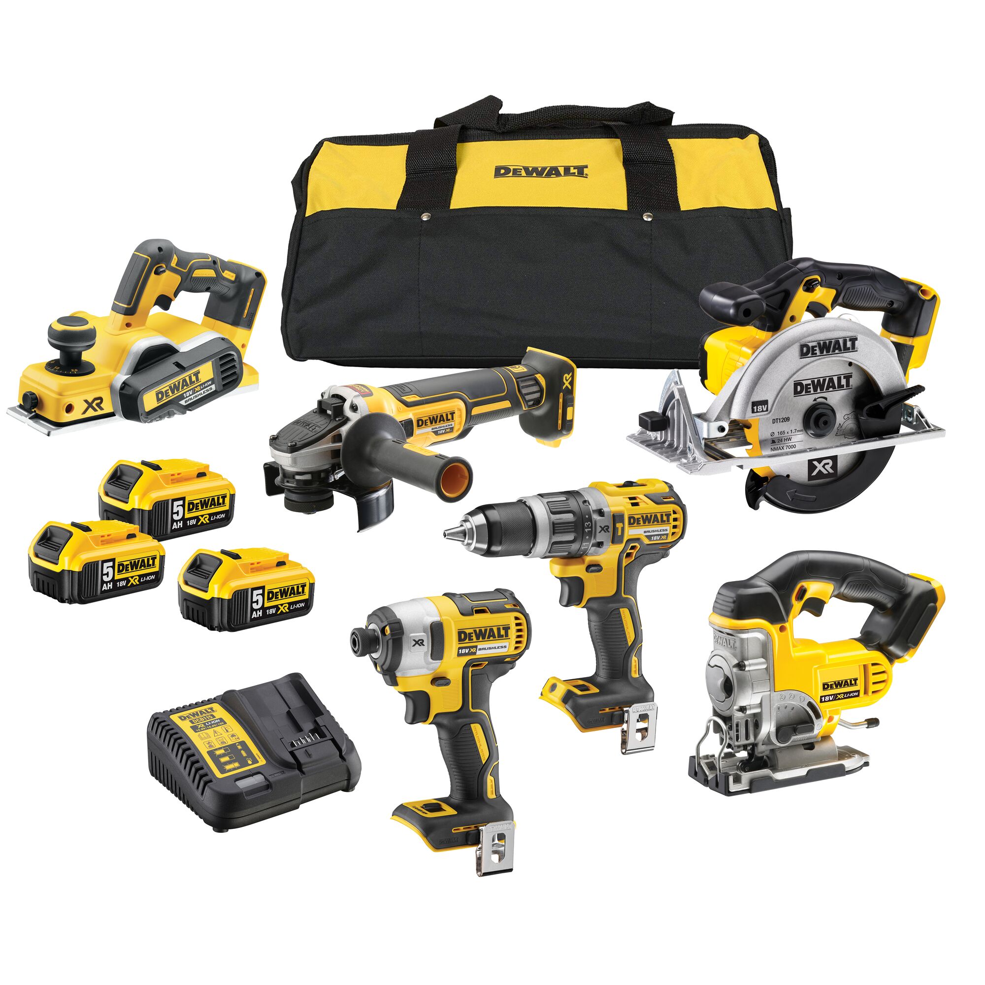 Dewalt 6 deals piece kit 5ah