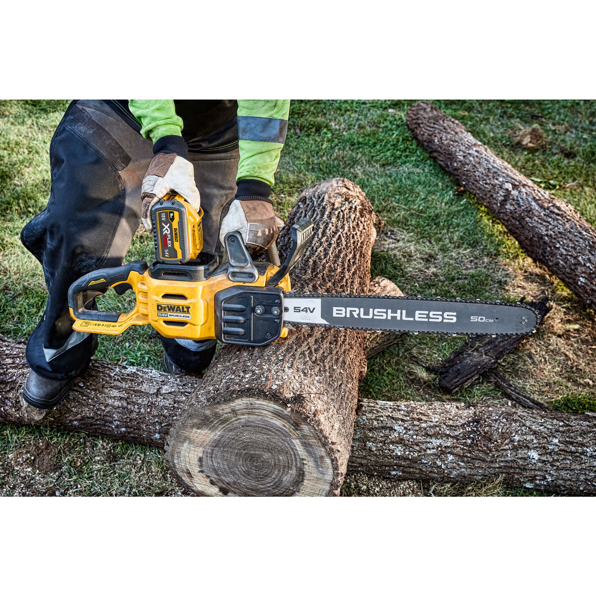 54V XR FLEXVOLT 50CM High Powered Chainsaw Bare Unit DEWALT