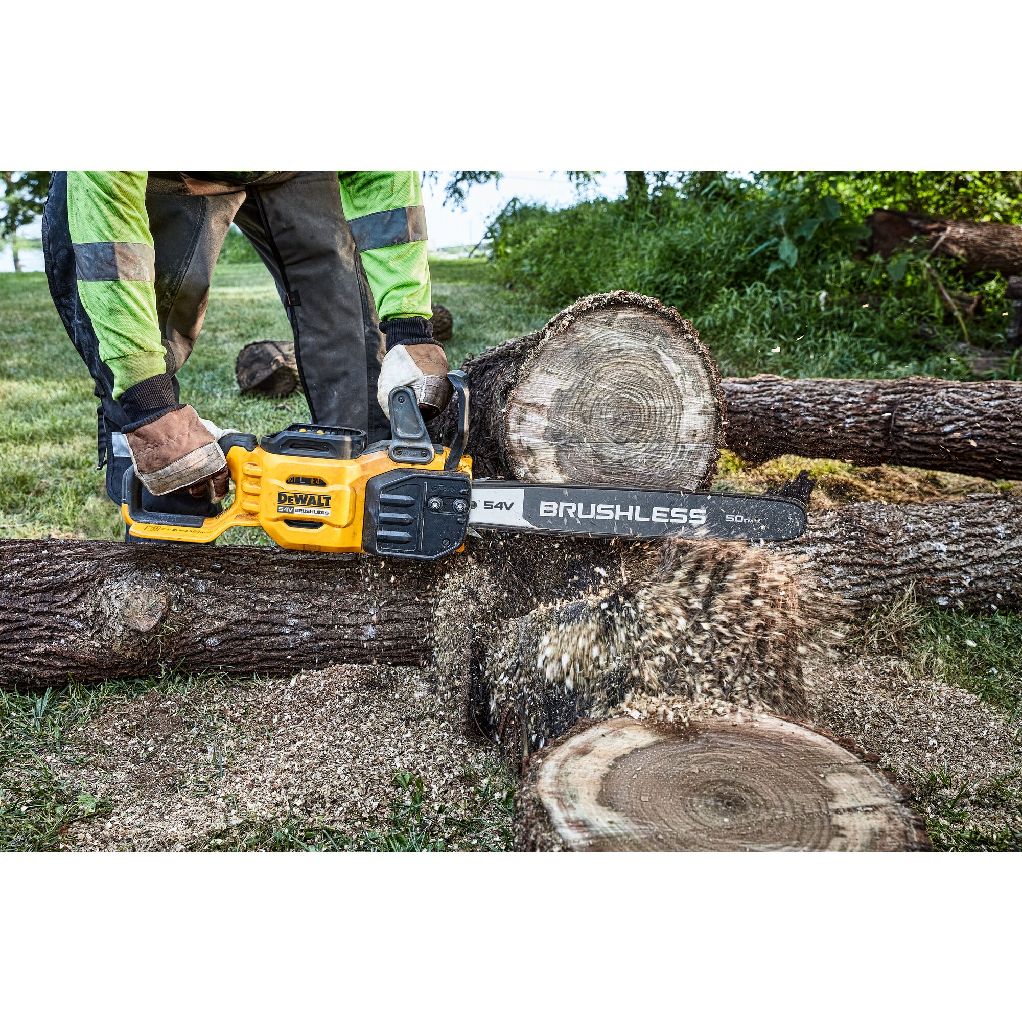 54V XR FLEXVOLT 50CM High Powered Chainsaw 1 X 9Ah DEWALT