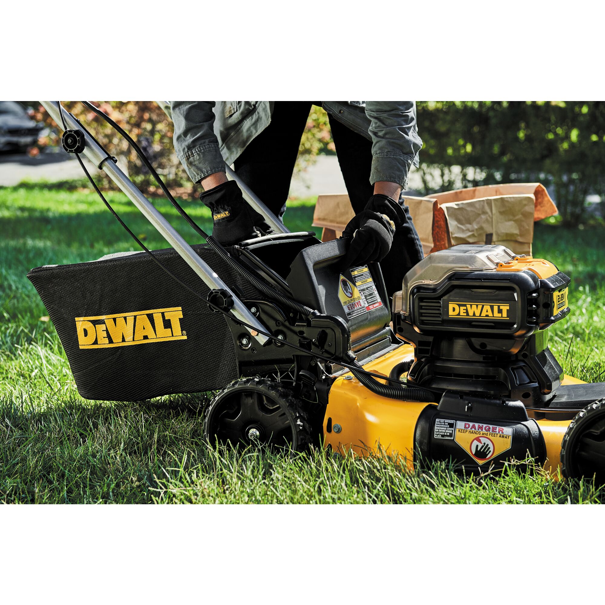 Dewalt lawn 2025 mower bare tool