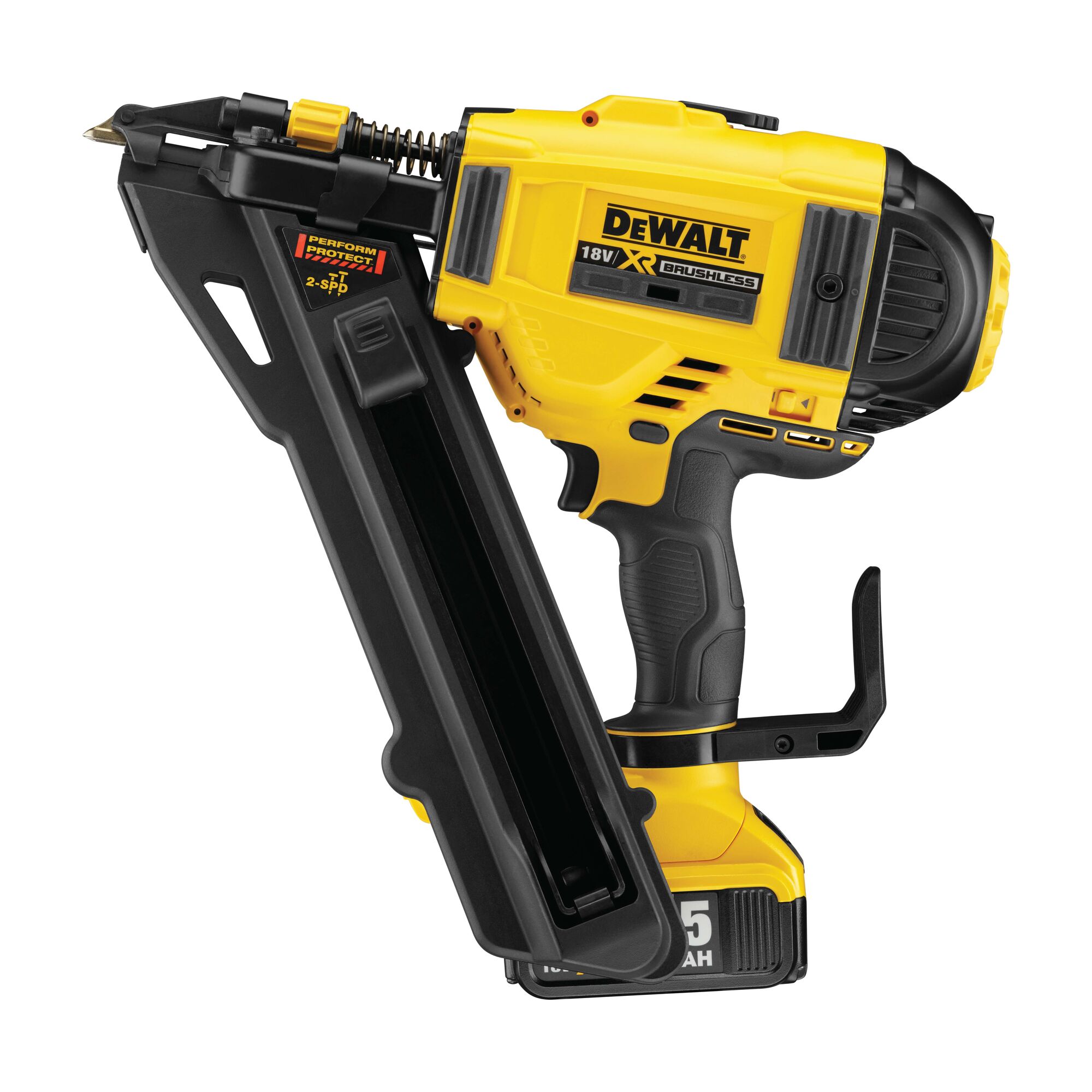 18V XR Brushless Metal Connector Nailer 2 x 2Ah DEWALT