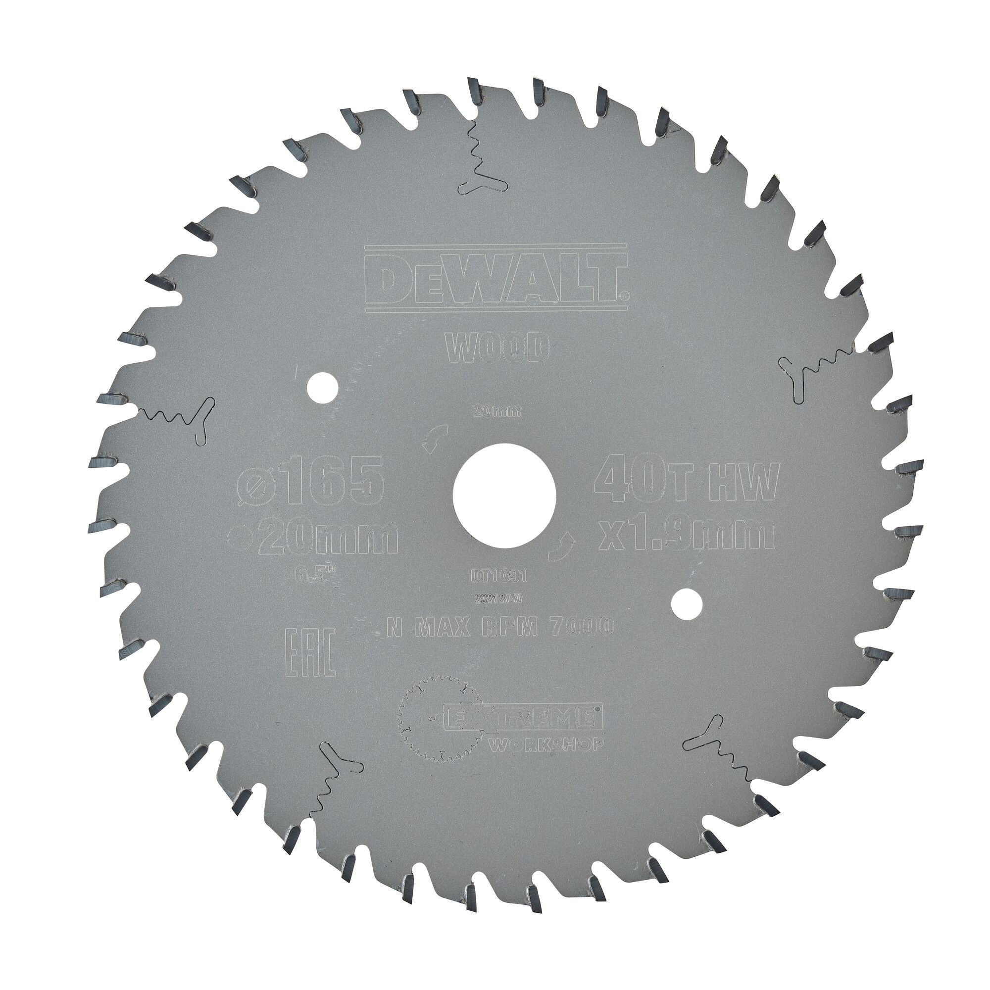 Dewalt 165mm circular saw blade 40t new arrivals