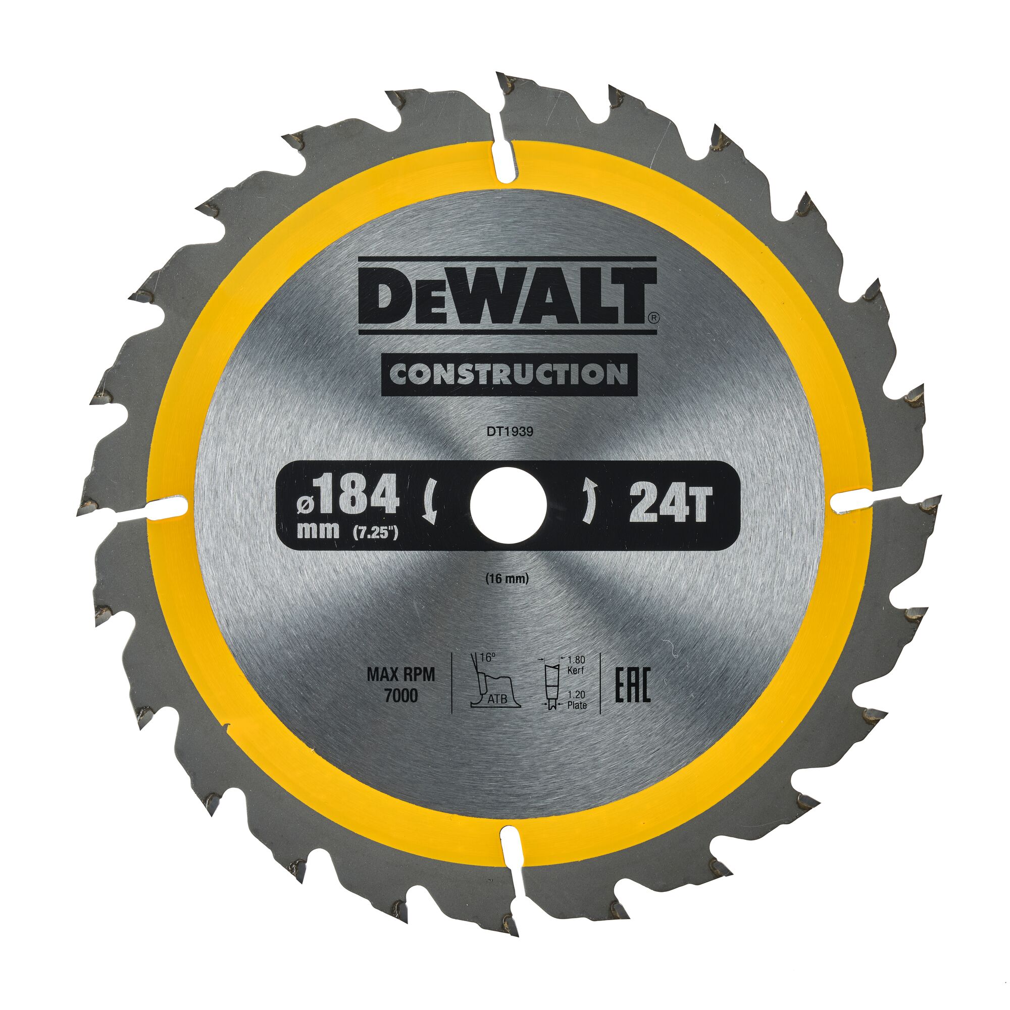 Dewalt best sale 184mm blade