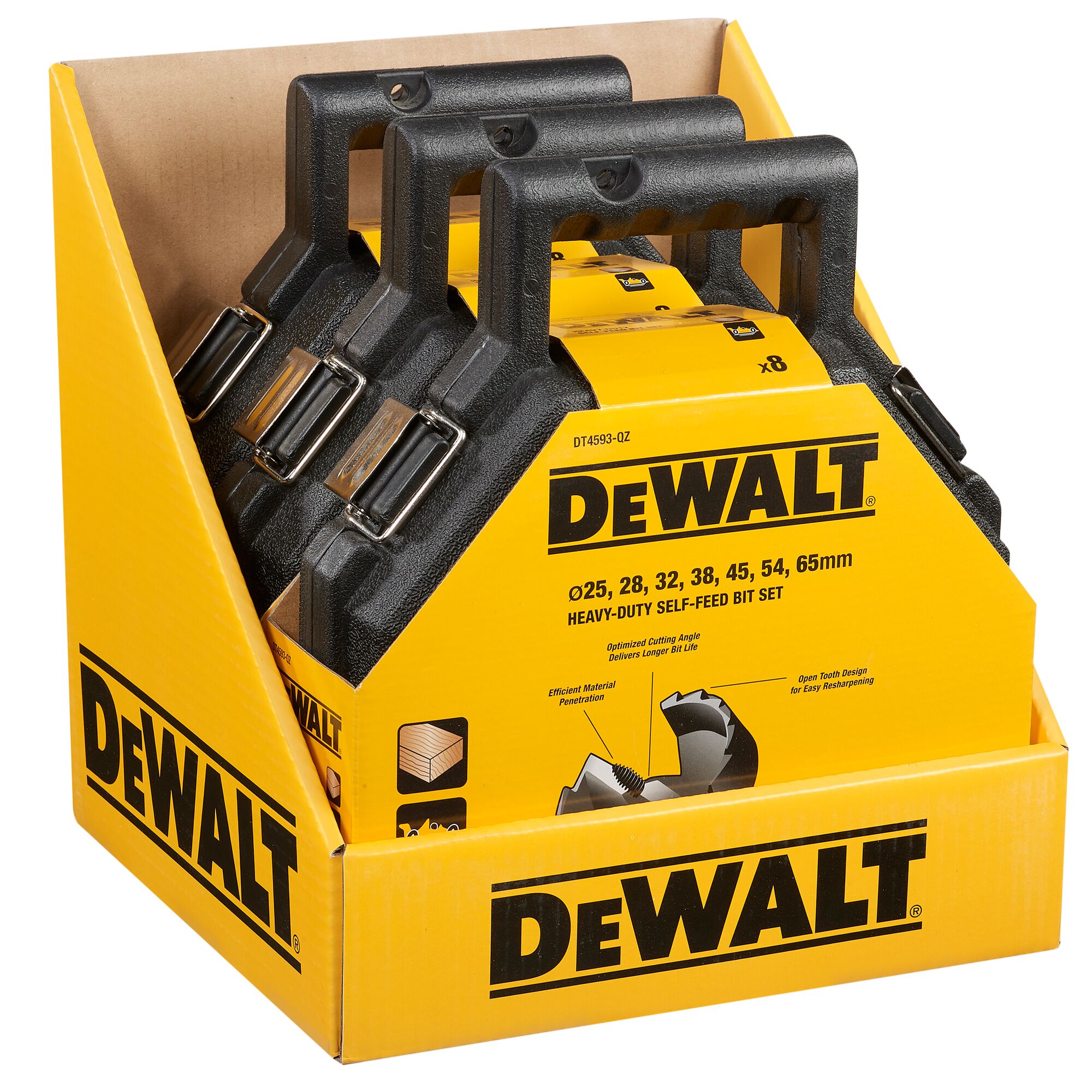 Self Feed Forstner Bit Set 8 pc DEWALT