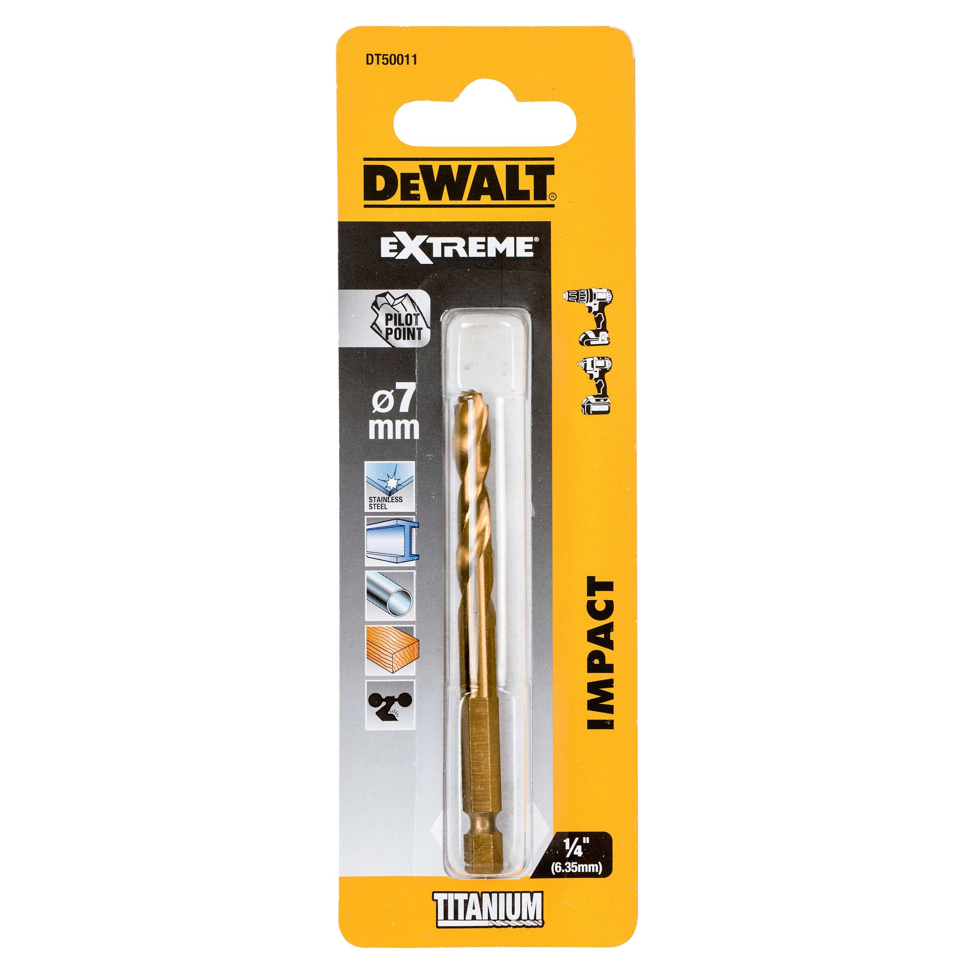 Dewalt impact titanium drill bit online set