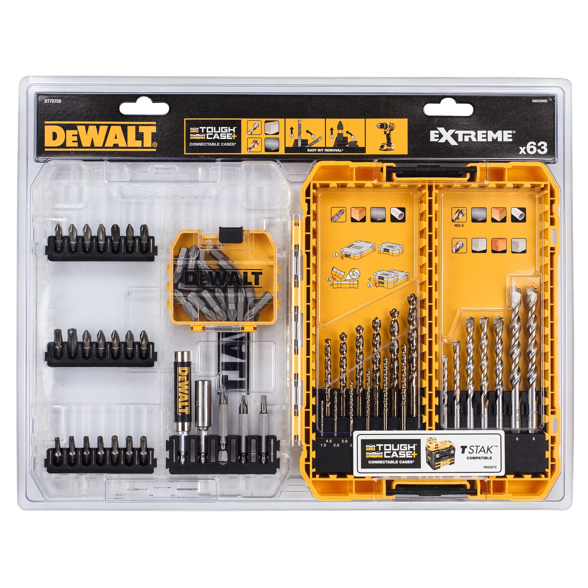 Dewalt extreme masonry drill bit deals set