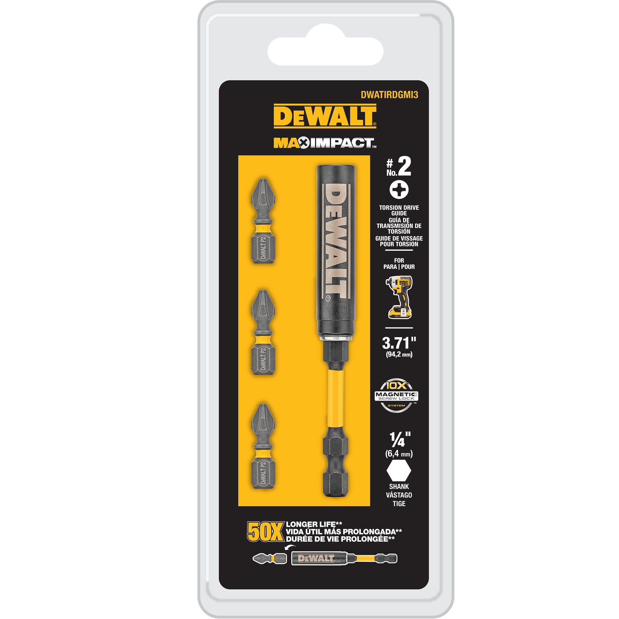 Dewalt drill on sale bit guide